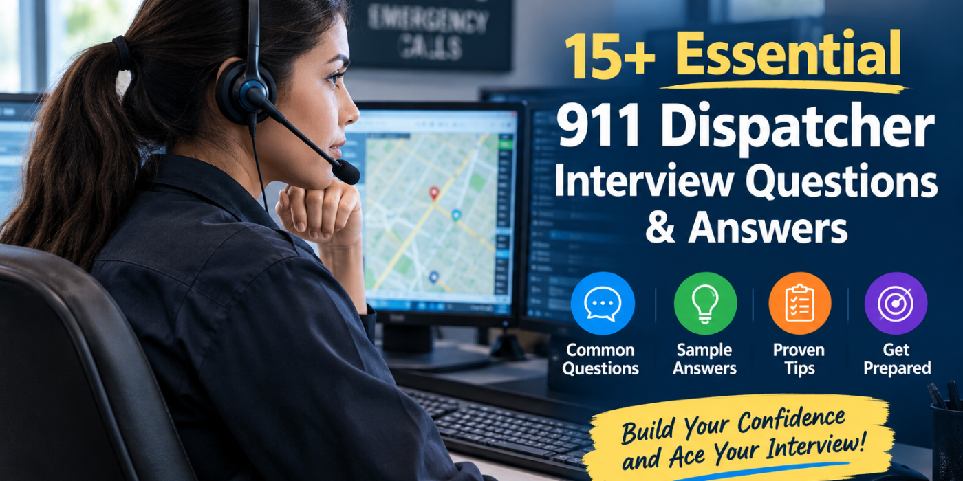 911 dispatcher interview questions and answers preparation guide